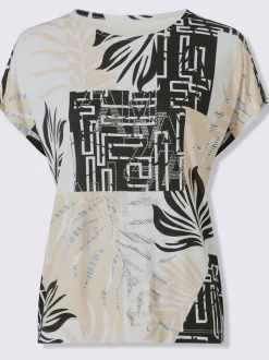 T-shirt à manches courtes avec motif graphique et encolure ronde