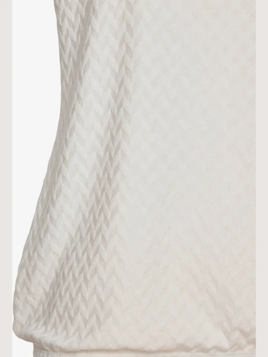 T-shirt à manches courtes avec motif jacquard et encolure ronde