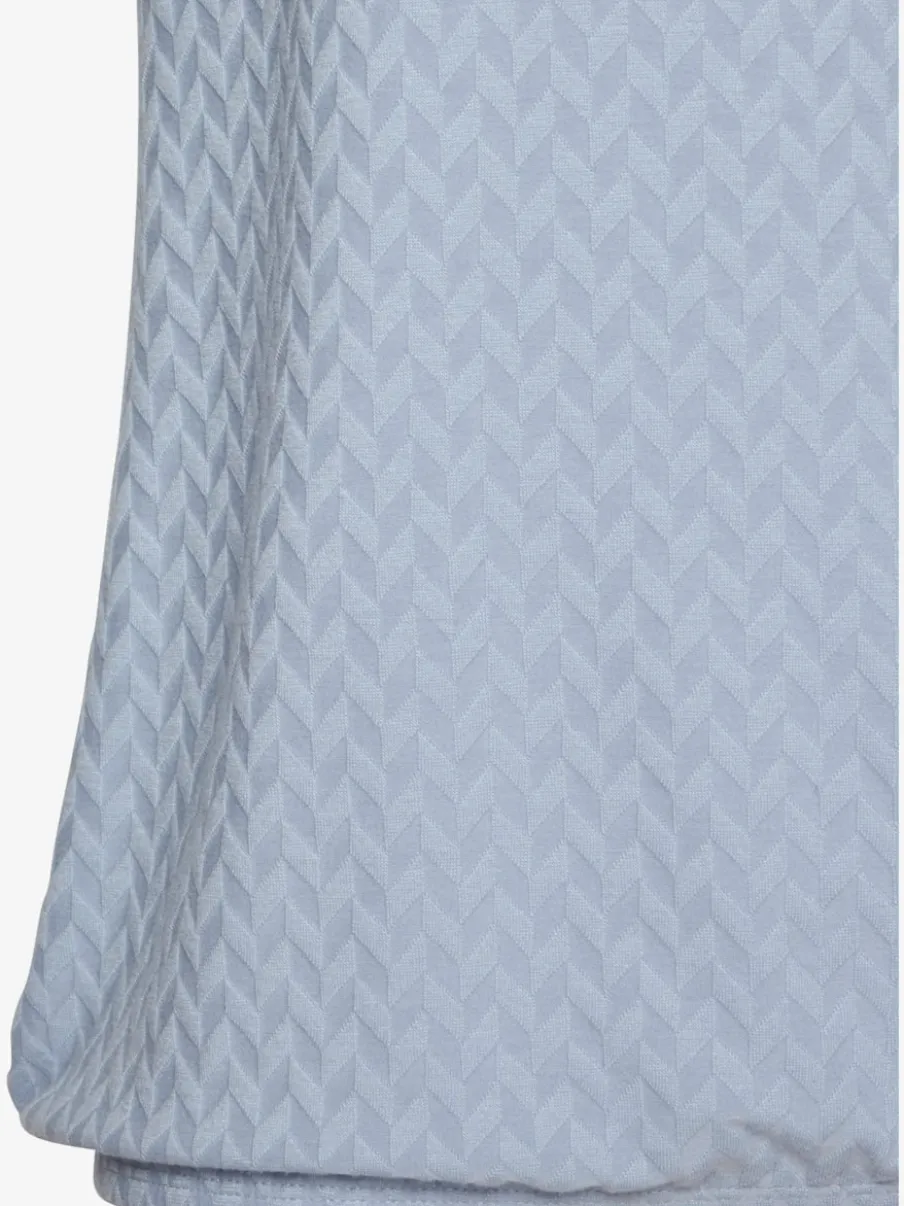 T-shirt à manches courtes avec motif jacquard et encolure ronde