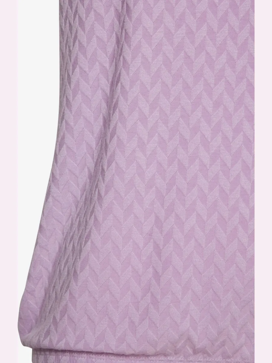 T-shirt à manches courtes avec motif jacquard et encolure ronde