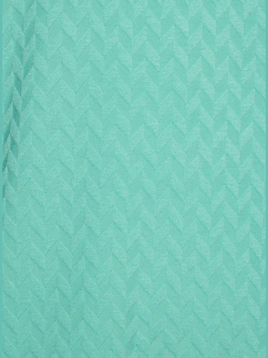 T-shirt à manches courtes avec motif jacquard en matière recyclée
