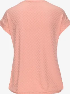 T-shirt à manches courtes avec motif jacquard en matière recyclée