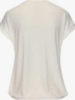 T-shirt à manches courtes avec motif jacquard en matière recyclée
