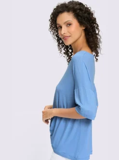 T-shirt à manches courtes avec nœud et encolure V