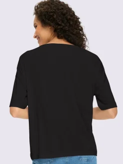 T-shirt à manches courtes avec nœud et encolure V