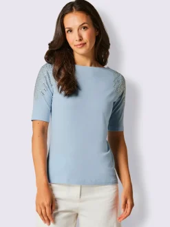 T-shirt à manches courtes en coton et lyocell doux
