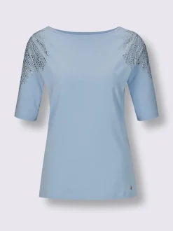 T-shirt à manches courtes en coton et lyocell doux