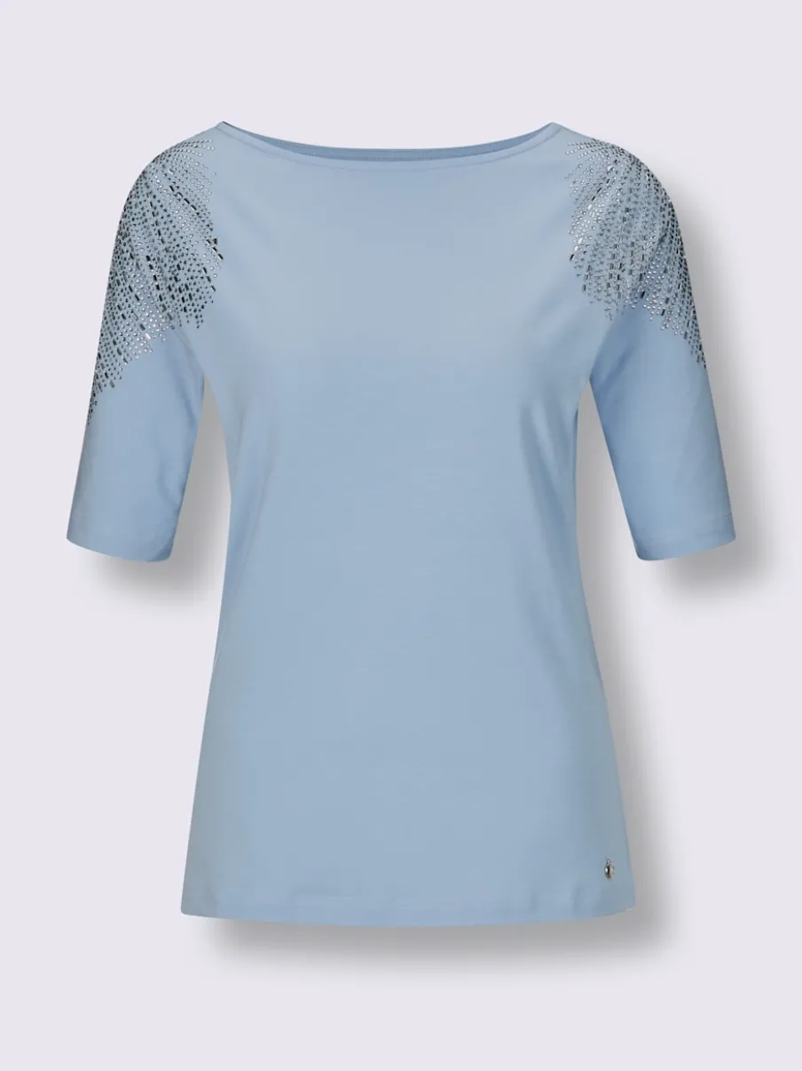 T-shirt à manches courtes en coton et lyocell doux