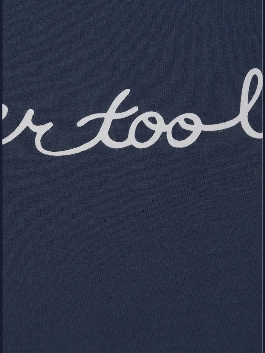 T-shirt à manches courtes en coton avec inscription motivante