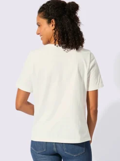 T-shirt à manches courtes en coton avec motif floral
