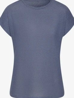 T-shirt à manches courtes en matière gaufrée légère
