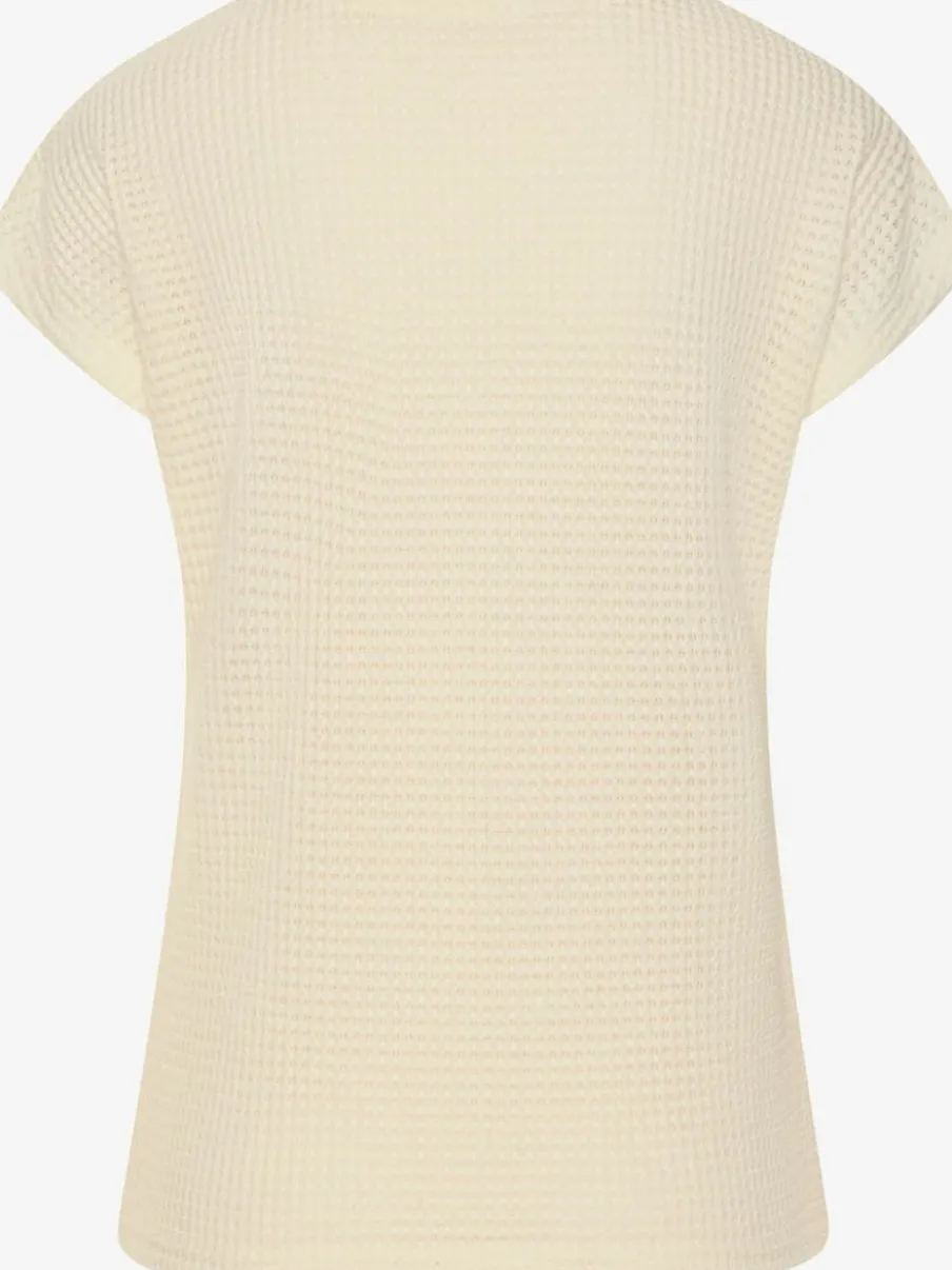 T-shirt à manches courtes en matière gaufrée légère