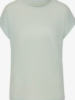 T-shirt à manches courtes en matière gaufrée légère