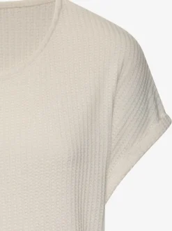 T-shirt à manches courtes en piqué ultra-douce avec coupe décontractée