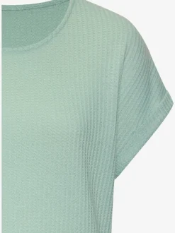 T-shirt à manches courtes en piqué ultra-douce avec coupe décontractée