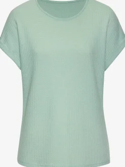 T-shirt à manches courtes en piqué ultra-doux avec revers fixe