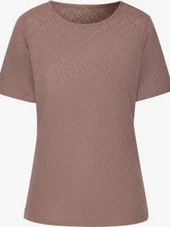 T-shirt à manches courtes en tricot fin ajouré