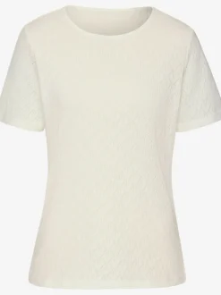 T-shirt à manches courtes en tricot fin ajouré