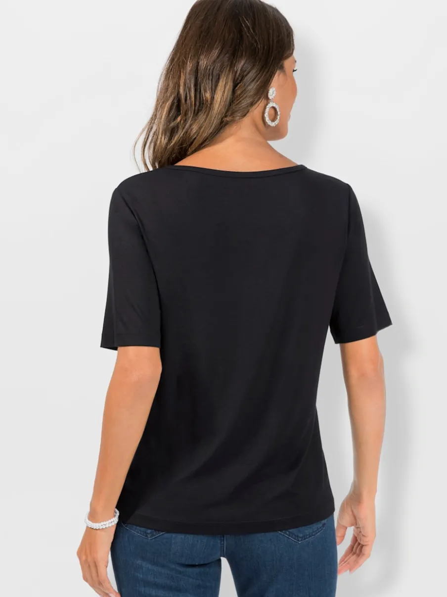 T-shirt à manches courtes motifs graphiques et léopard