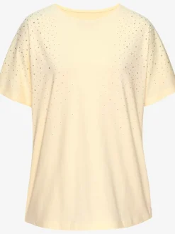T-shirt à manches courtes pierres brillantes