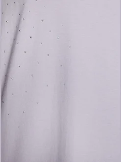 T-shirt à manches courtes pierres brillantes