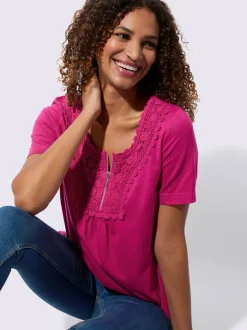 T-shirt à manches courtes superbe broderie