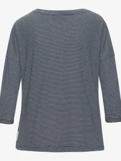 T-shirt à manches 3/4 en coton doux avec logo