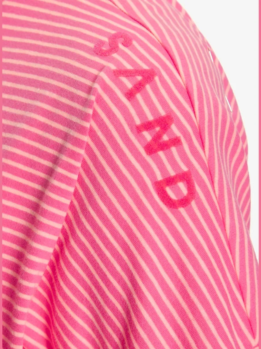 T-shirt à manches 3/4 en coton doux avec logo