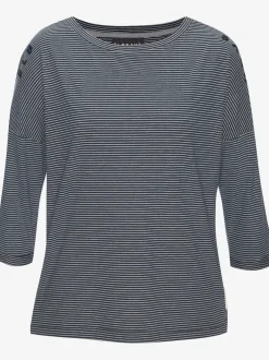 T-shirt à manches 3/4 en coton doux avec logo
