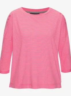 T-shirt à manches 3/4 en coton doux avec logo