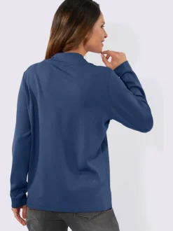 T-shirt à manches longues avec lettrage et embellissements brillants