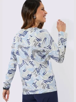 T-shirt à manches longues 50% coton et 50% modal