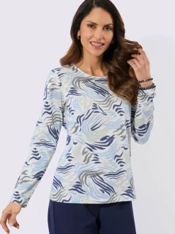 T-shirt à manches longues 50% coton et 50% modal