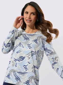 T-shirt à manches longues 50% coton et 50% modal