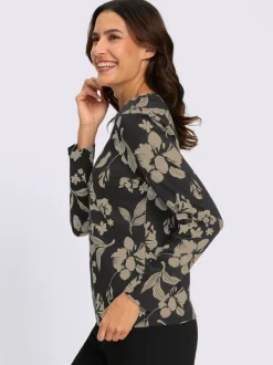 T-shirt à manches longues 50% coton et 50% modal