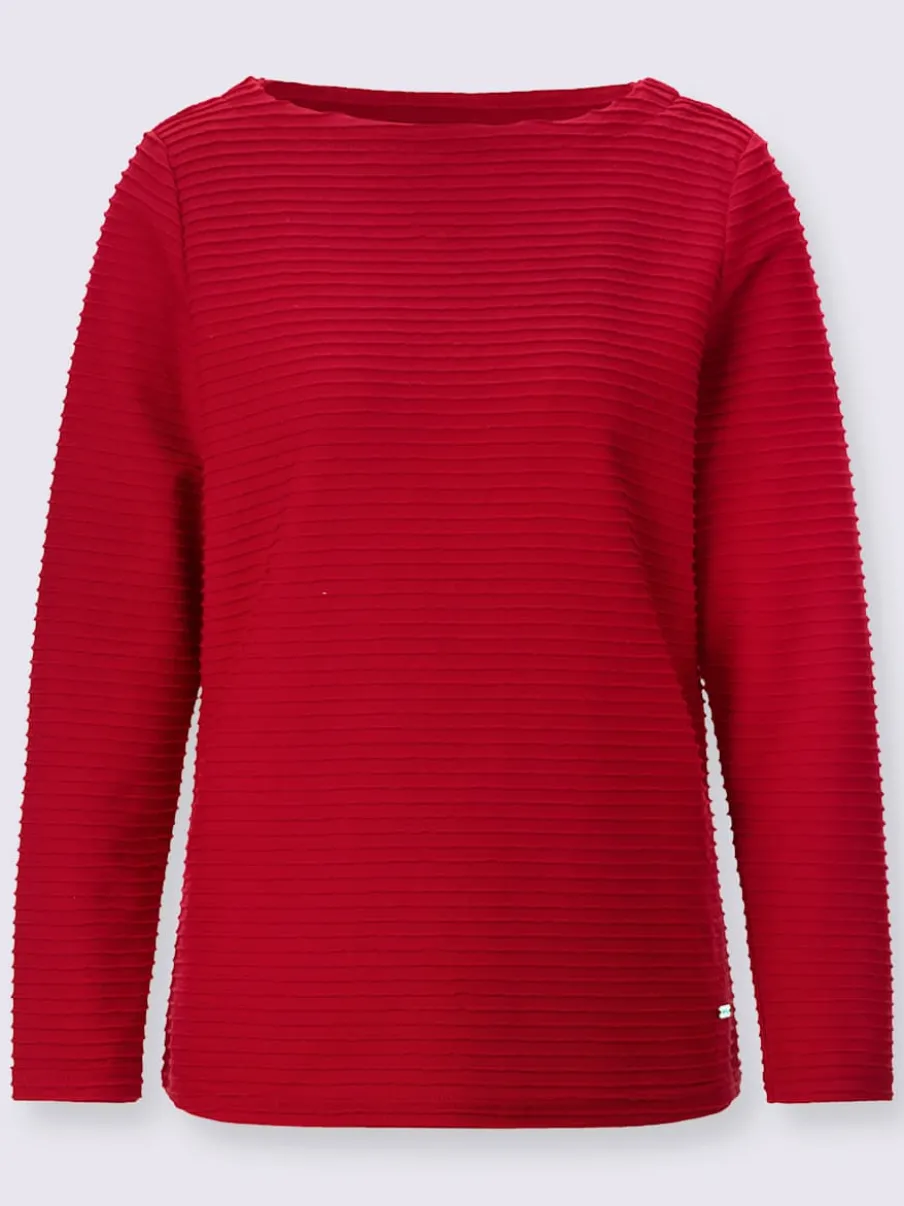 T-shirt à manches longues jersey jacquard