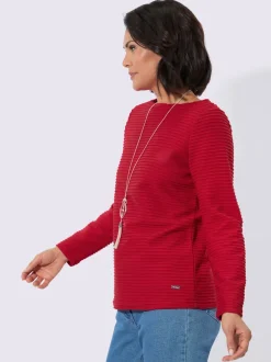 T-shirt à manches longues jersey jacquard