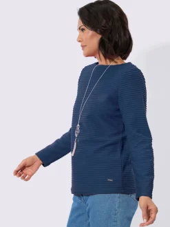T-shirt à manches longues jersey jacquard