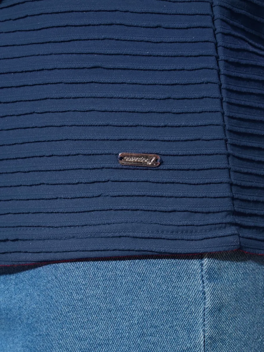 T-shirt à manches longues jersey jacquard