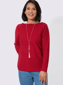 T-shirt à manches longues jersey jacquard
