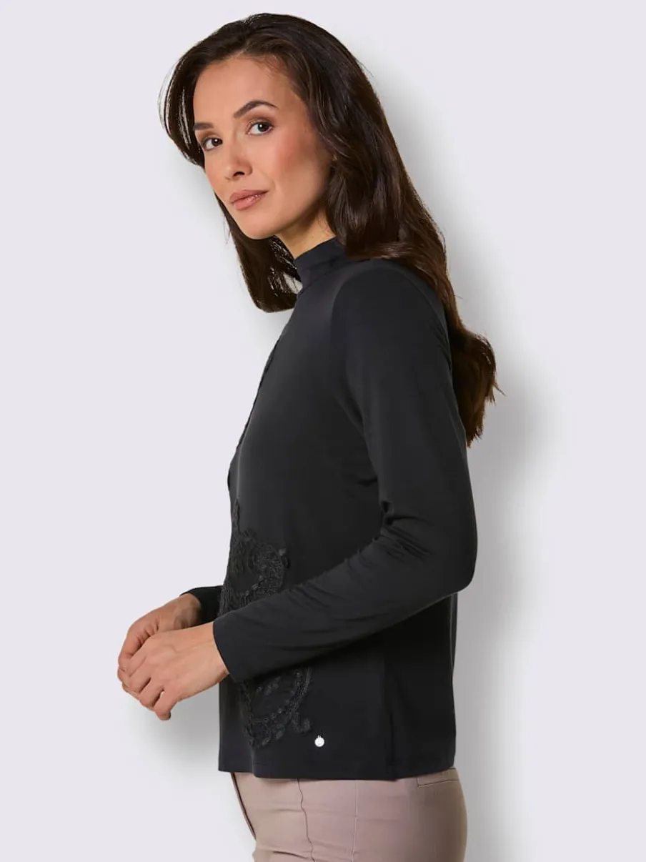 T-shirt à manches longues 96% lyocell (tencel)