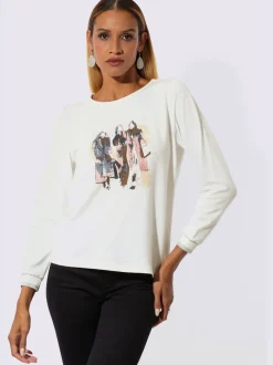 T-shirt à manches longues mélange de cotons agréable