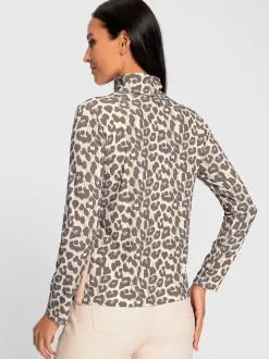T-shirt à manches longues motif animal en viscose ECOVERO
