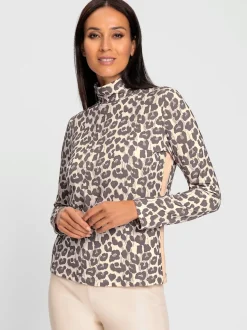 T-shirt à manches longues motif animal en viscose ECOVERO