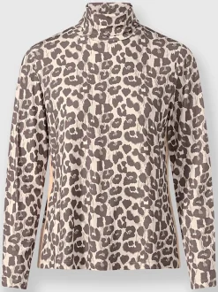 T-shirt à manches longues motif animal en viscose ECOVERO