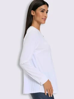 T-shirt à manches longues plis à l'arrière