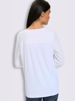 T-shirt à manches longues plis à l'arrière