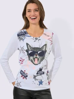 T-shirt à manches longues pur coton