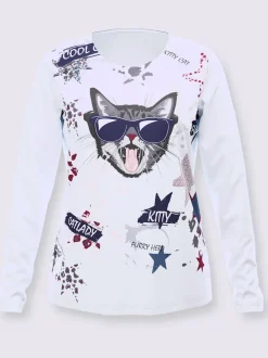 T-shirt à manches longues pur coton