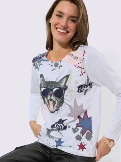 T-shirt à manches longues pur coton
